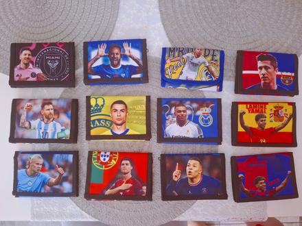 Futbalová peňaženka messi, ronaldo, yamal, haaland, 