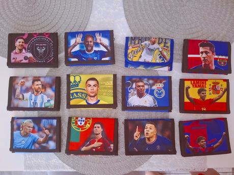 Futbalová peňaženka messi, ronaldo, yamal, haaland,