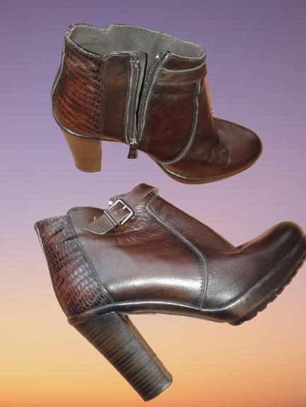 Kvalitné kožené členkové čižmy veľ. 36, 36