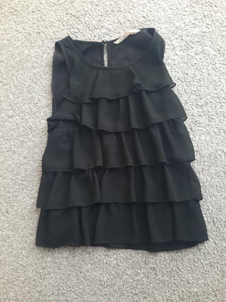 Tričko čierne, h&m,146