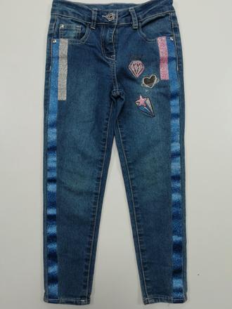 Modré rifle s trblietkami, george,116