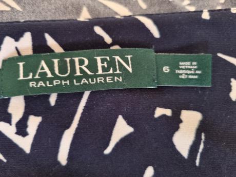 Modro-biele elastické šaty ralph lauren veľ. s, ralph lauren,s