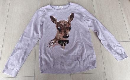 Predám dievčenský sveter, h&m,134