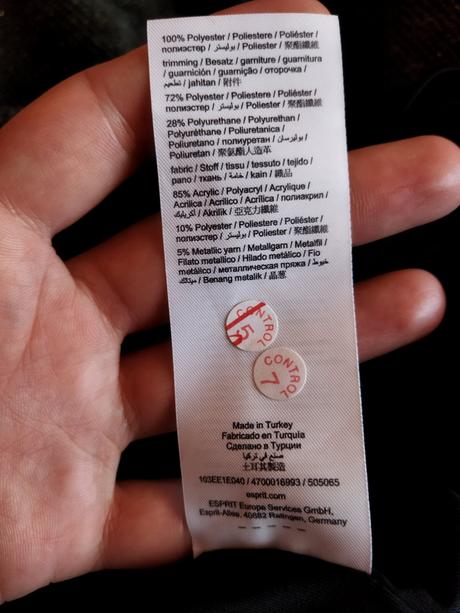 Šaty rovného strihu, esprit,38