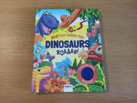 Noisy peep-through dinosaurs roaaar, 