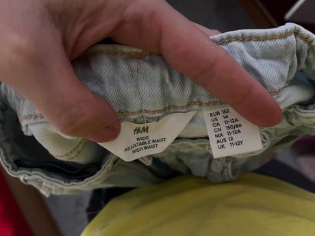 Dievčenské rifle h&m 152, h&m,152