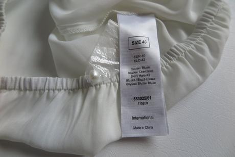 Elegantná biela blúzka s čipkou, orsay,40