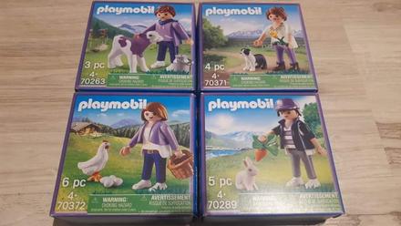 Skladacie postavy playmobil štyri druhy cena/kus,