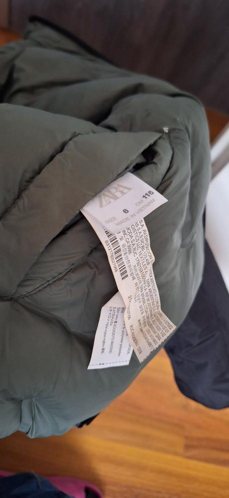 Obojstranná prešívaná bunda, zara,116