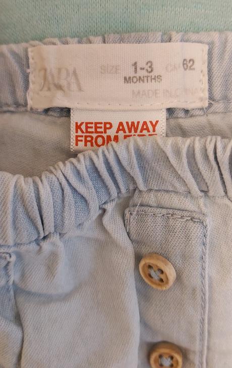 Kraťasky riflové zara 62, zara,62