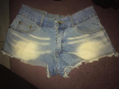 Kvalitné denimové kraťasky, s