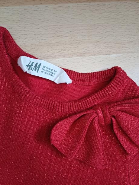 2x teplejšie šaty 110/116, h&m,110