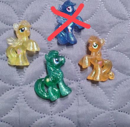 3x trblietave mlp cca 5 cm (glitter),