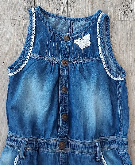 Rifľový overal s motýlikom, 128