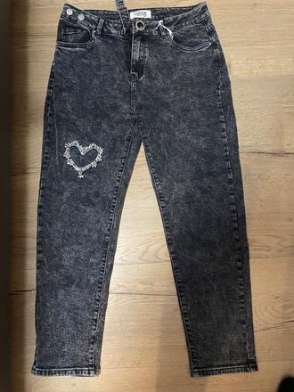 Rifle mom fit - elasticke, xl