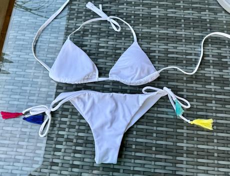 Calzedonia biele plavky dvojdielne, calzedonia,s