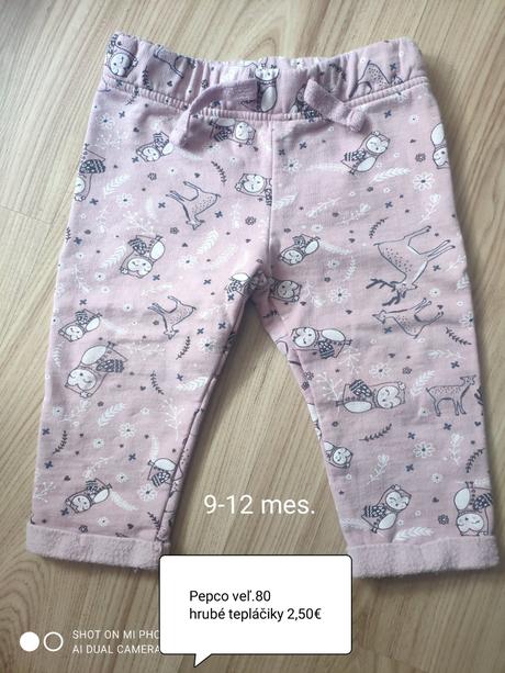 Tepláčiky, pepco,80