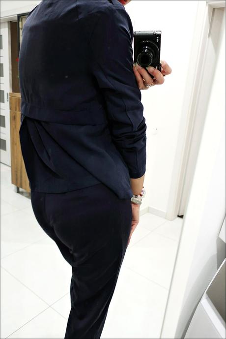 Tmavomodré tenké sačko zara, zara,xs