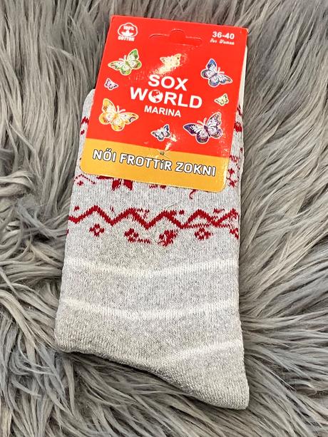 Dámske zimné froté ponožky 3pack (36-40), 36 / 37 / 38 / 39 / 40