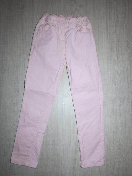 Svetlo ružové menčestráky s trblietkami, palomino,110