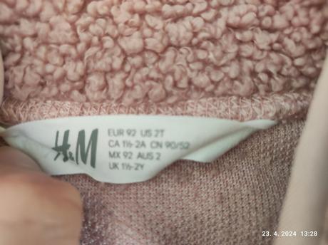 Mikina pre dievčatko 92, h&m,92