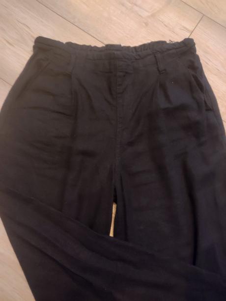 Ľanové nohavice, s