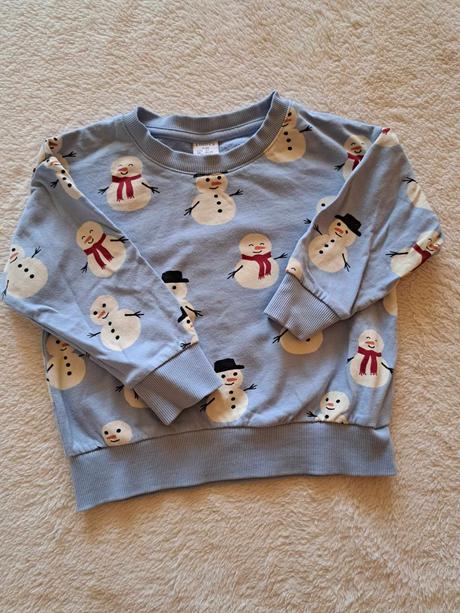 Rozkošná mikina snehuliaci, lindex,92