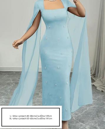 Krasne spolocenske saty s perlickami l a xl, l / xl