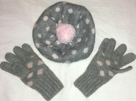 Čiapka s rukavičkami, h&m,110