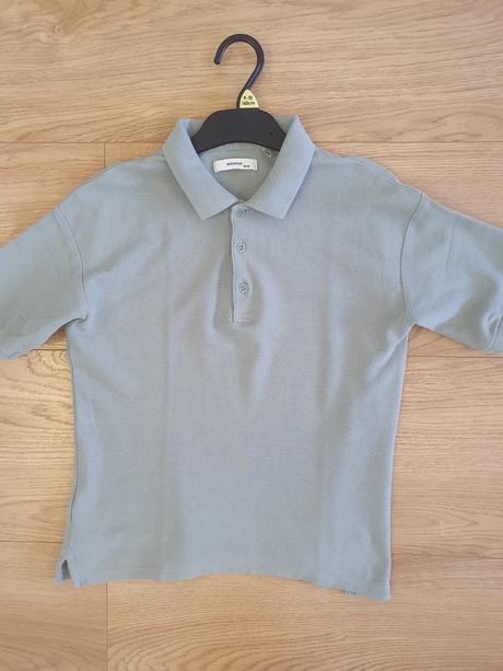 Tricko polo overside mint, reserved,134