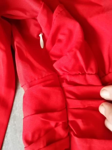 Červené ľahké maxi šaty lindex vm, lindex,m