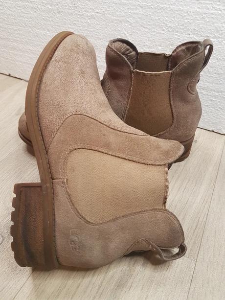 Ugg kožené kotnikove čižmy, ugg,39