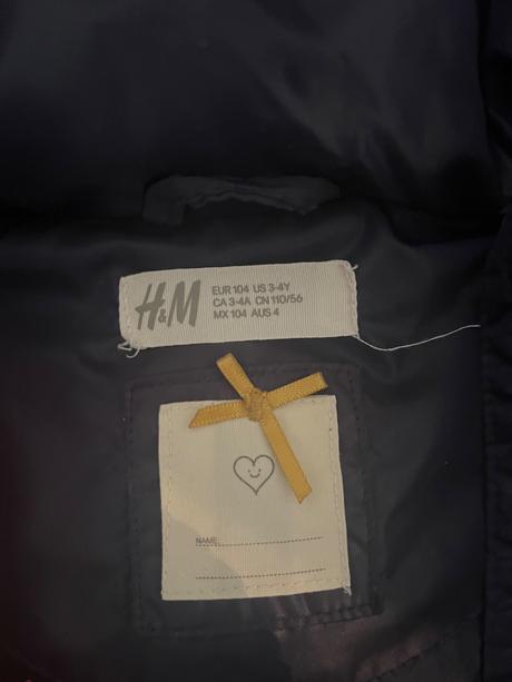 Zimná bunda, h&m,104
