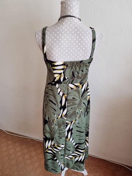 Zelené elast.šaty 38, 38