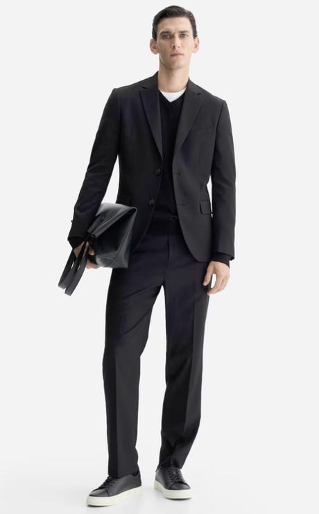 H&m oblekové nohavice regular fit vel.46/s, h&m,46 / s