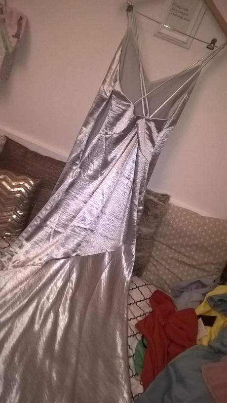 Satenove saty, h&m,42