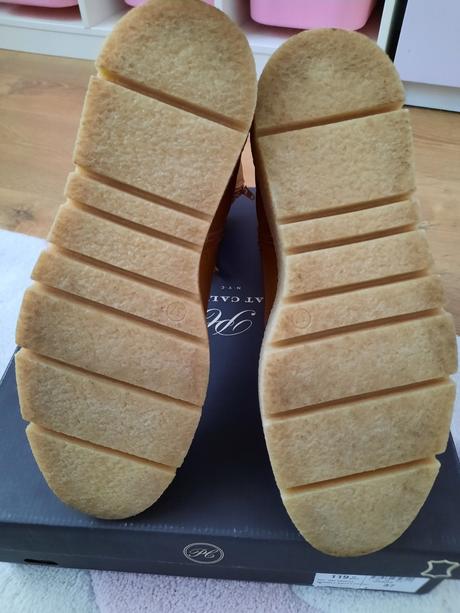 Kožené členkové čižmy zn.pat calvin, 37