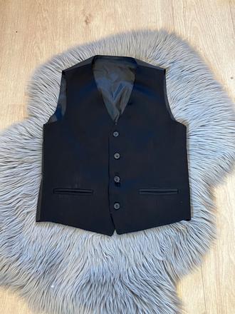 Chlapčenská elegantná vesta čierna (158), 158