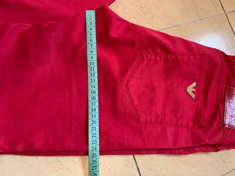 Nohavice aj malinovo cervene, armani,s