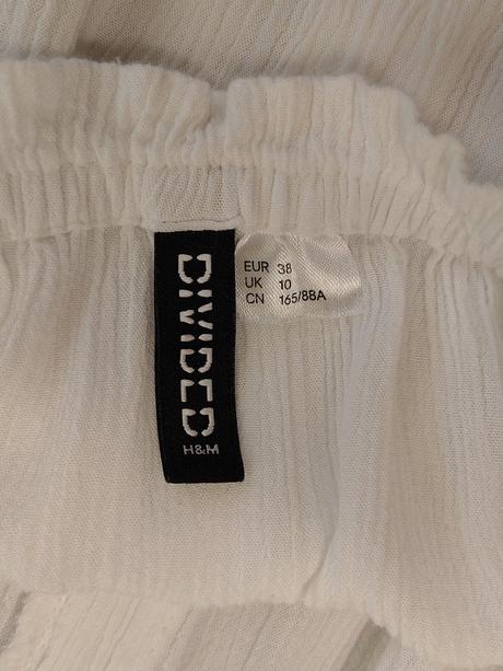 Dámsky biely crop top, h&m, l/xl, h&m,xl