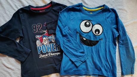 Bavlnené tričko 2 x - 4-6 rokov, lupilu,116