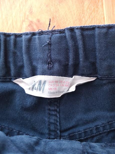 Tmavomodré nohavice h&m, h&m,98