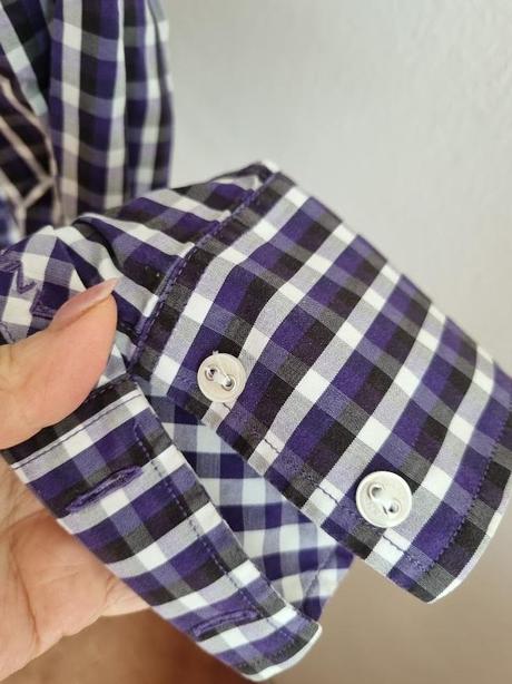 Fialová károvaná blúzka gant veľ. 36, gant,36
