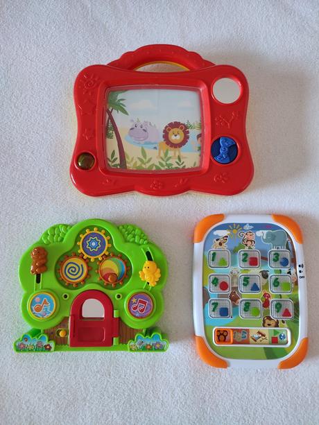 3x hrací panel zvieratká, 