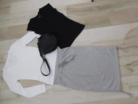 Bavlnená-sukňa tričká + kabelka,, s