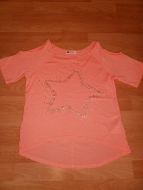 Tričko s vykrojenými pleciami 146/152, h&m,146