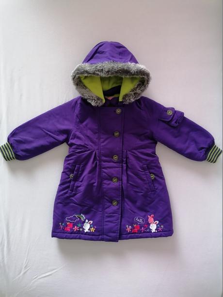 Zimna predlzena bunda fialova, 98