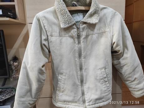 Bunda s umelou kožušinou,aj na zimu, topolino,134