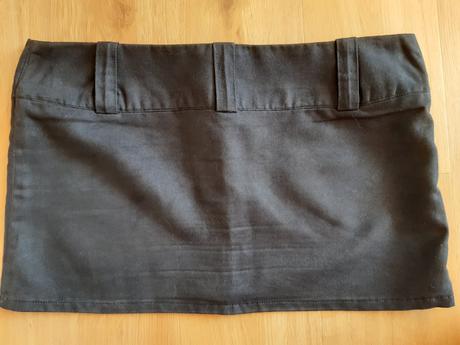 Mini sukna z brusenej koze, s