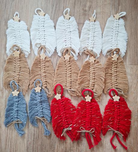 Makrame vianocne ozdoby, 